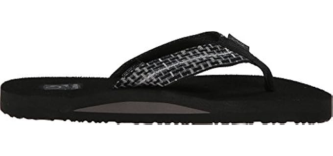Teva Men's Mush II - Flip Flop Sandal for Flat Feet