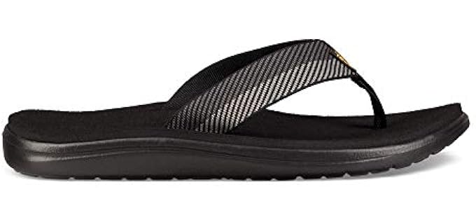 Teva Men's Voya - Walking Flip Flop Sandal for Flat Feet
