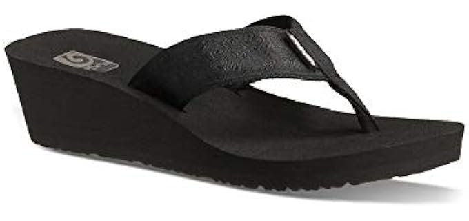 Teva Women's Mush Mandalyn Wedge - Fancy Flip Flops