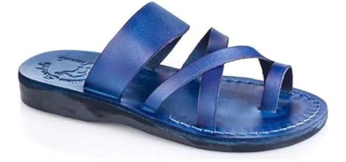 Jerusalem Sandals Women's Slide - Toe Loop Leather Sandals