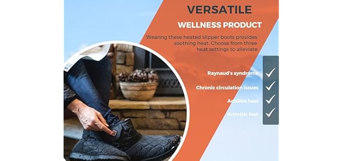 ThermalStep Men's Bootie - Heated Slipper Boots