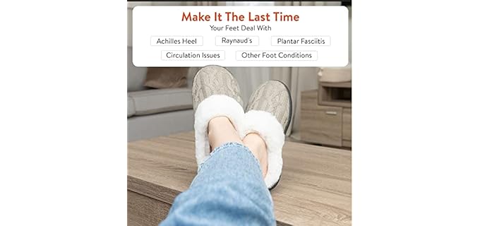 ThermalStep Men's Rechargeable - Heated Slippers