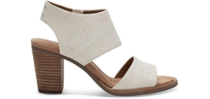 Toms Women's Majorca - Cut Out Sandals with a Block Heel