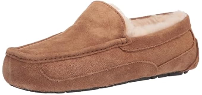 UGG Men's Ascot - Warm Moccasin Slippers for Diabetic Feet