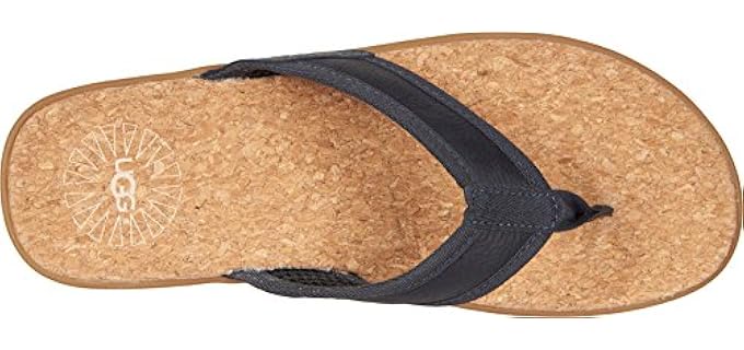 UGG Men's Seaside - Flip Flops with a Cork Footbed