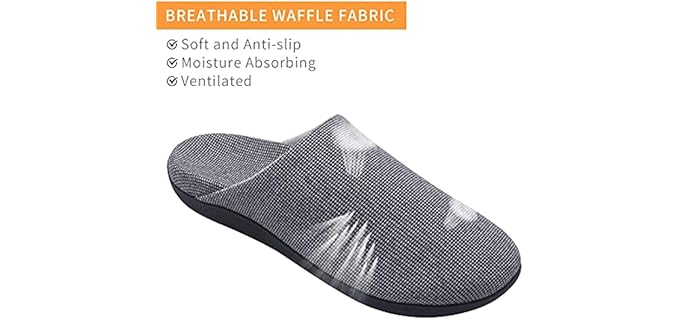 V.Step Men's Orthopedic - Arch Support Mule Slippers