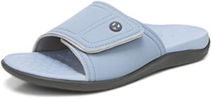 Vionic Men's Pastel Slides - Slide Sandals for Plantar Fasciitis