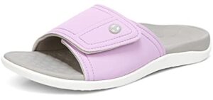 Vionic Women's Pastel Slides - Slide Sandals for Plantar Fasciitis