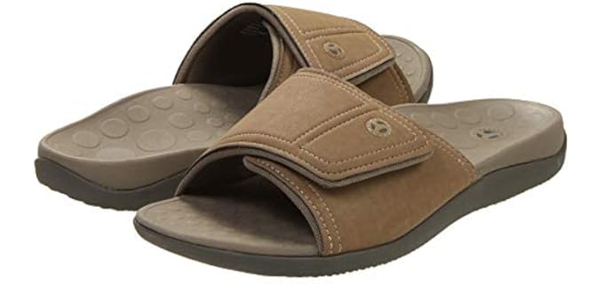 Vionic Women's Kiwi - Slide Sandals for Flat Feet 