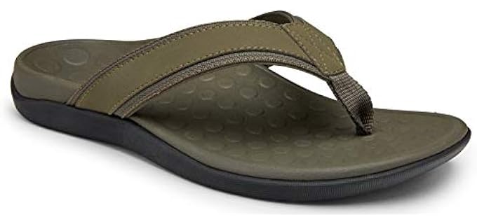 Vionic Men's Tide - Flip Flop Sandals for Hallux Rigidus