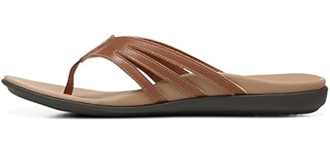 Vionic Women's Mirage Alta - Leather Flip Flops