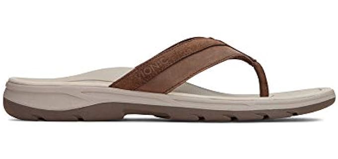 Vionic Men's Canoe Dennis - Comfortable Flip Flops