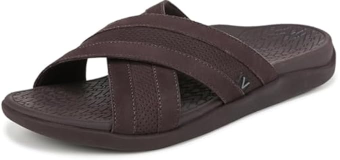 Vionic Men's Tide Slide - Slide Sandals for Plantar Fasciitis
