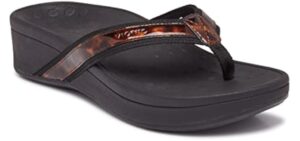 Vionic Women's Pacific - Flip Flop Wide Width Wedge Sandal