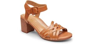 Vionic Women's Peony - Comfortable Block Heel Sandals