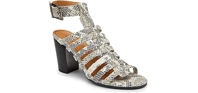 Vionic Women's Perk Sami - Strappy Heels for Wide Feet