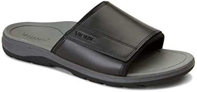 Vionic Men's Stanley - Slide Sandal for Diabetics