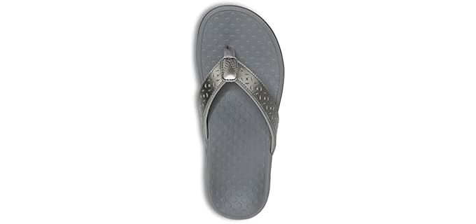 Vionic Women's Tide Perforated - Comfortable Flip Flops