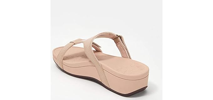 Vionic Women's Pacific Ellie - Flip Flop Wedge Bunion Sandal