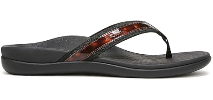 Vionic Women's Tide - High-Arch Support Flip-Flops with Orthotic Comfort
