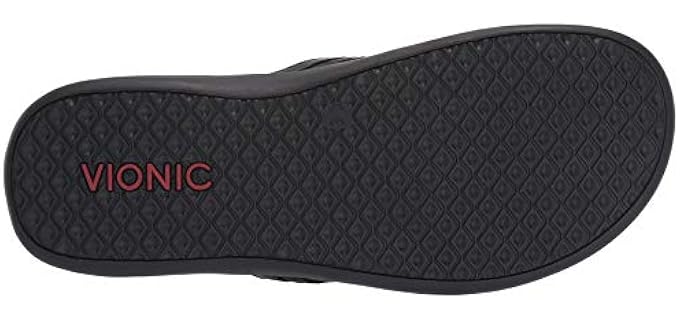 Vionic Women's Aloe - Orthopedic Flip-Flops Flat Sandals