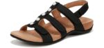 Vionic Women's Amber - Sandals for Flat Feet