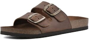 White Mountain Women's Helga - Basic Two Strap Cork Footbed Sandal