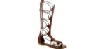 Yoki Women's Anya - Knee High Gladiator Sandal