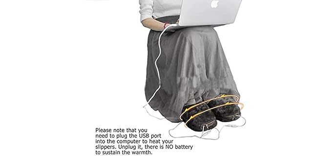 Z-YQL Men's Electric - Heated Slippers