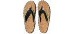 Zion Men's Rootswear - Classic Cork Flip Flops