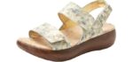 Alegria Women's Bailee - Leather Rocker Bottom Sandal with Arch Support