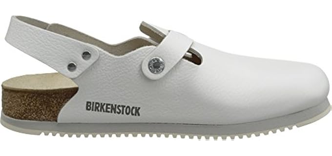 Birkenstock Womens's Tokio - Closed Toe Leather Sandals for Plantar Fasciitis