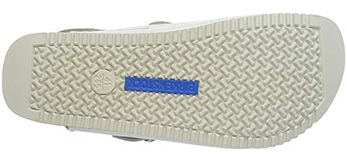 Birkenstock Womens's Tokio - Closed Toe Leather Sandals for Plantar Fasciitis