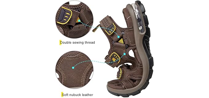 Camel Crown Men's Air Cushion - Cushioned Walking Sandals