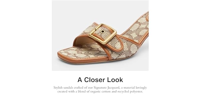 COACH Women's Margot Sandal - Kitten Heel