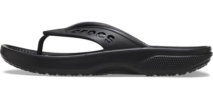Crocs Unisex Via - Comfortable Flip Flops for Wide Feet