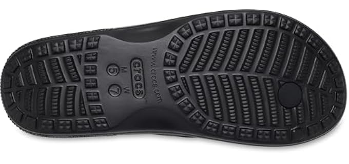 Crocs Unisex Via - Comfortable Flip Flops for Wide Feet
