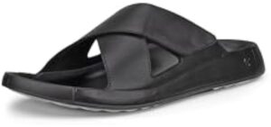 ECCO Men's Cozmo - Two Band Slide Sandals for High Arches
