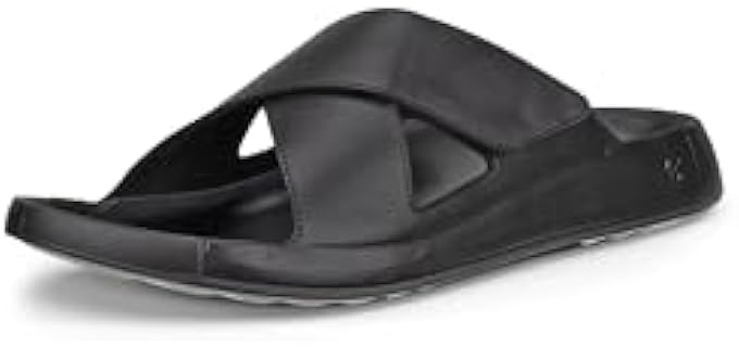 ECCO Men's Cozmo - Two Band Slide Sandals for High Arches