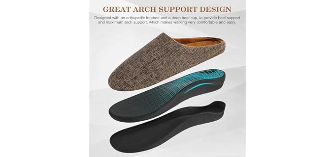 ERGOfoot Men's Orthotic - Hallux Rigidus Slippers