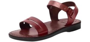 Holy Land Unisex Biblical Jesus - Zero Drop Leather Sandal