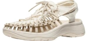 Keen Women's Uneek Astoria Canvas - Walking Sandals for Achilles Tendonitis