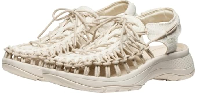 Keen Women's Uneek Astoria Canvas - Walking Sandals for Achilles Tendonitis