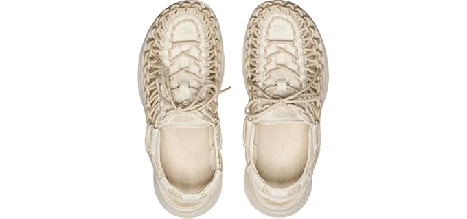 Keen Women's Uneek Astoria Canvas - Walking Sandals for Achilles Tendonitis