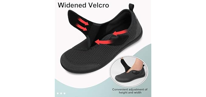 LeIsfIt Men's Wide Diabetic - Velcro Sandal for Diabetic Seniors