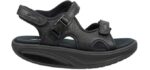 MBT Women's Kisumu 3S - Senior-Friendly Rocker Bottom Dress Shoe Sandal