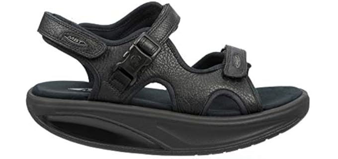 MBT Women's Kisumu 3S - Senior-Friendly Rocker Bottom Dress Shoe Sandal