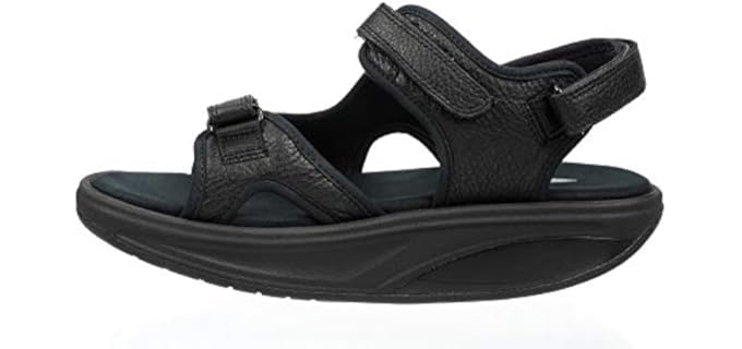 MBT Women's Kisumu 3S - Senior-Friendly Rocker Bottom Dress Shoe Sandal