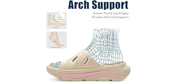 NPNYSY Women's Recovery - Casual Rocker Bottom Sandal