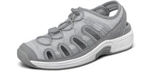 Orthofeet Women's Knit Laguna - Orthopedic Sandal for Extensor Tendonitis